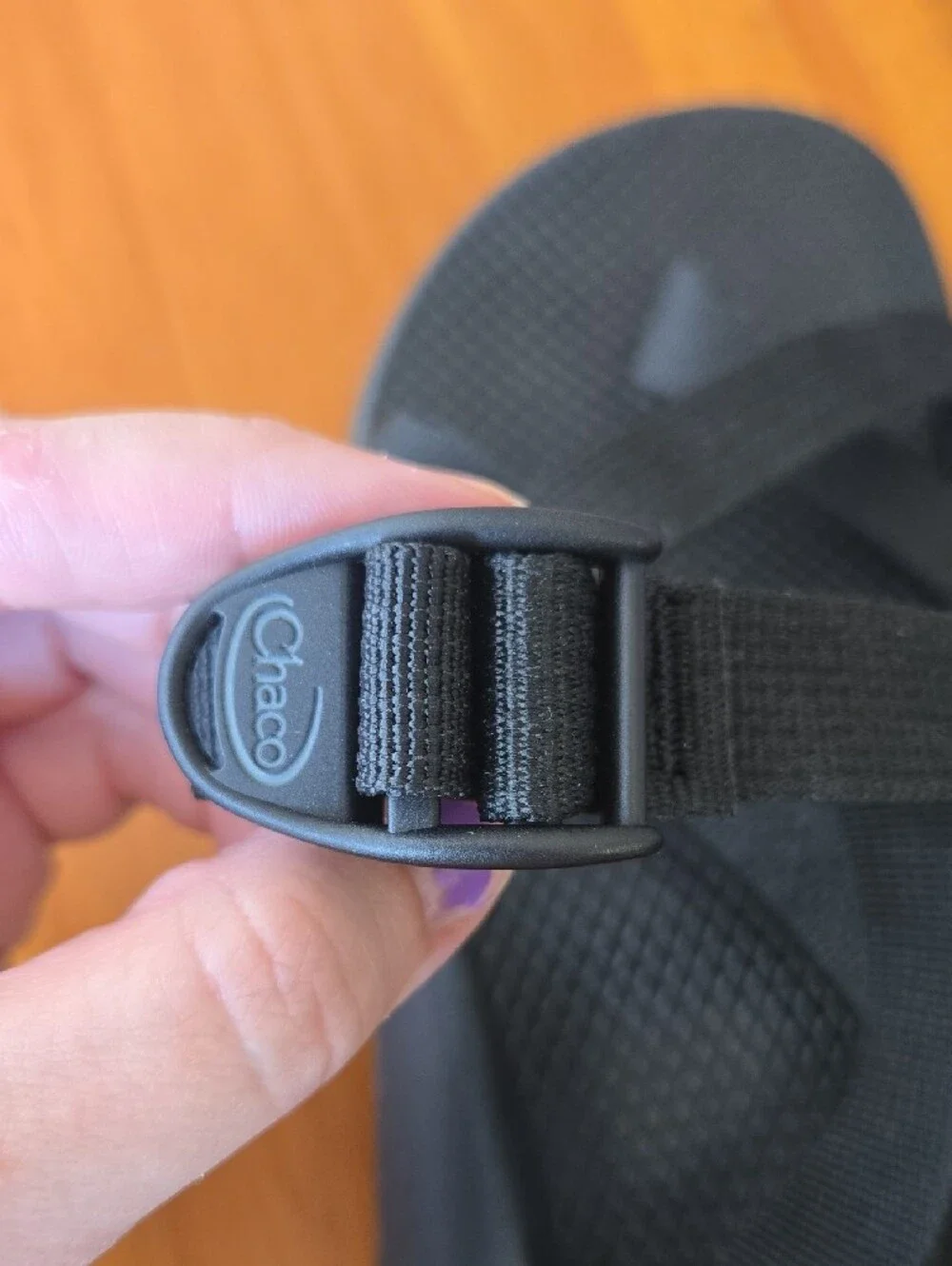 Chacos Womens All Black Adjustable Sandals